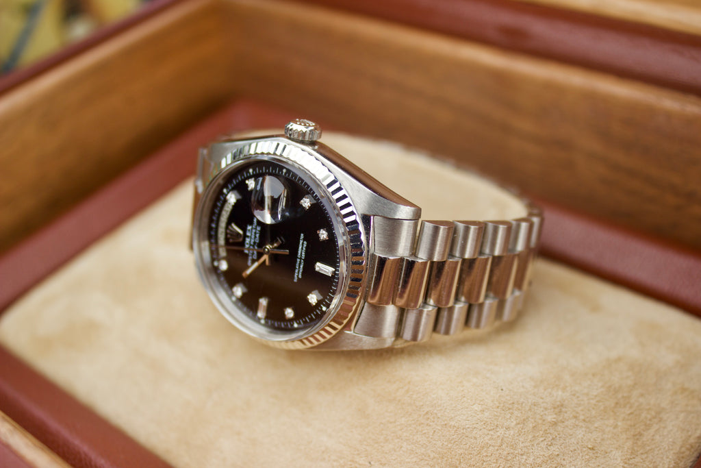 Roley Day-Date - White Gold with Diamond dial, Ref: 1803