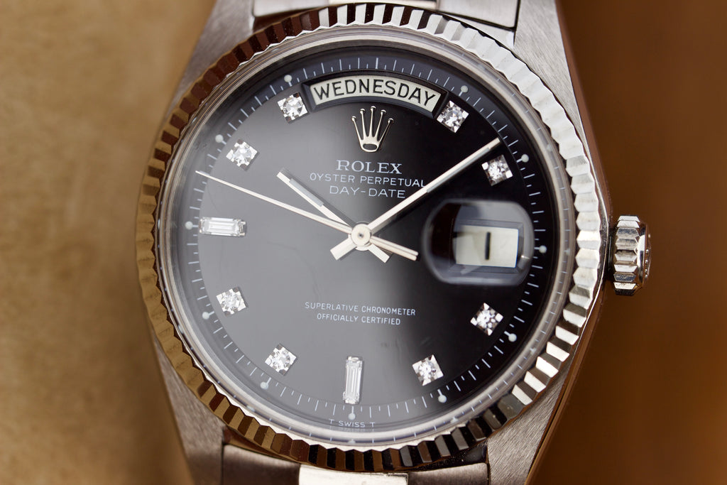 Roley Day-Date - White Gold with Diamond dial, Ref: 1803