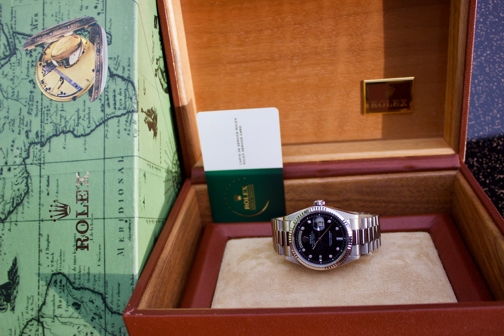 Roley Day-Date - White Gold with Diamond dial, Ref: 1803