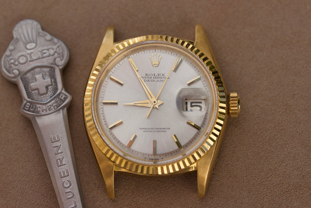 Rolex Datejust 1601 18K YG mit Dauphine hands