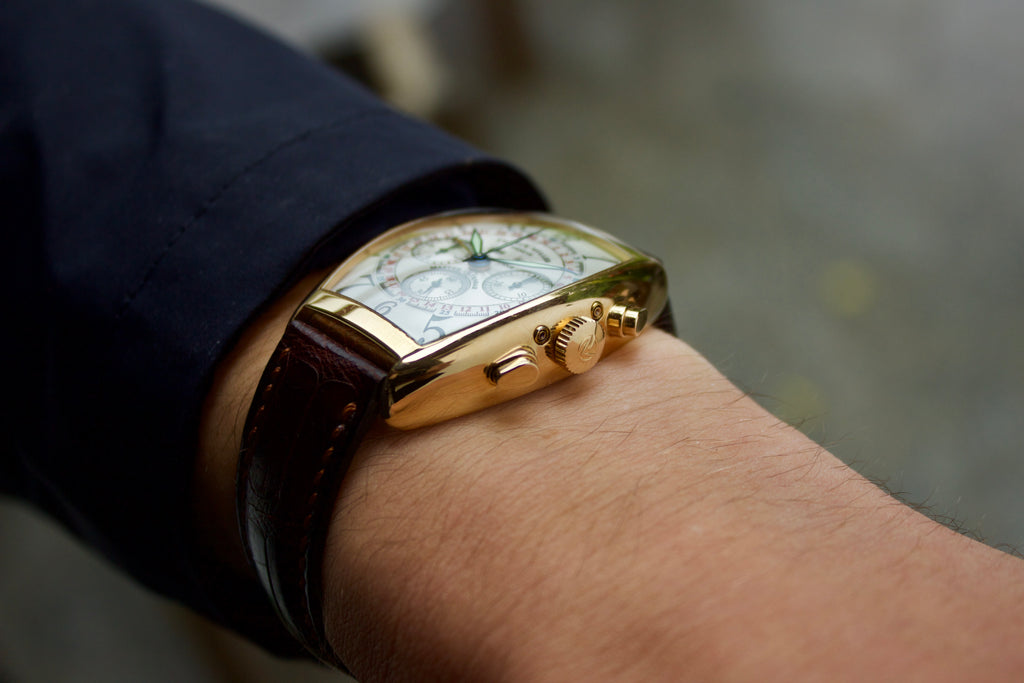 Franck Muller 6850 Magnum Triple Calendar Chronograph 18k