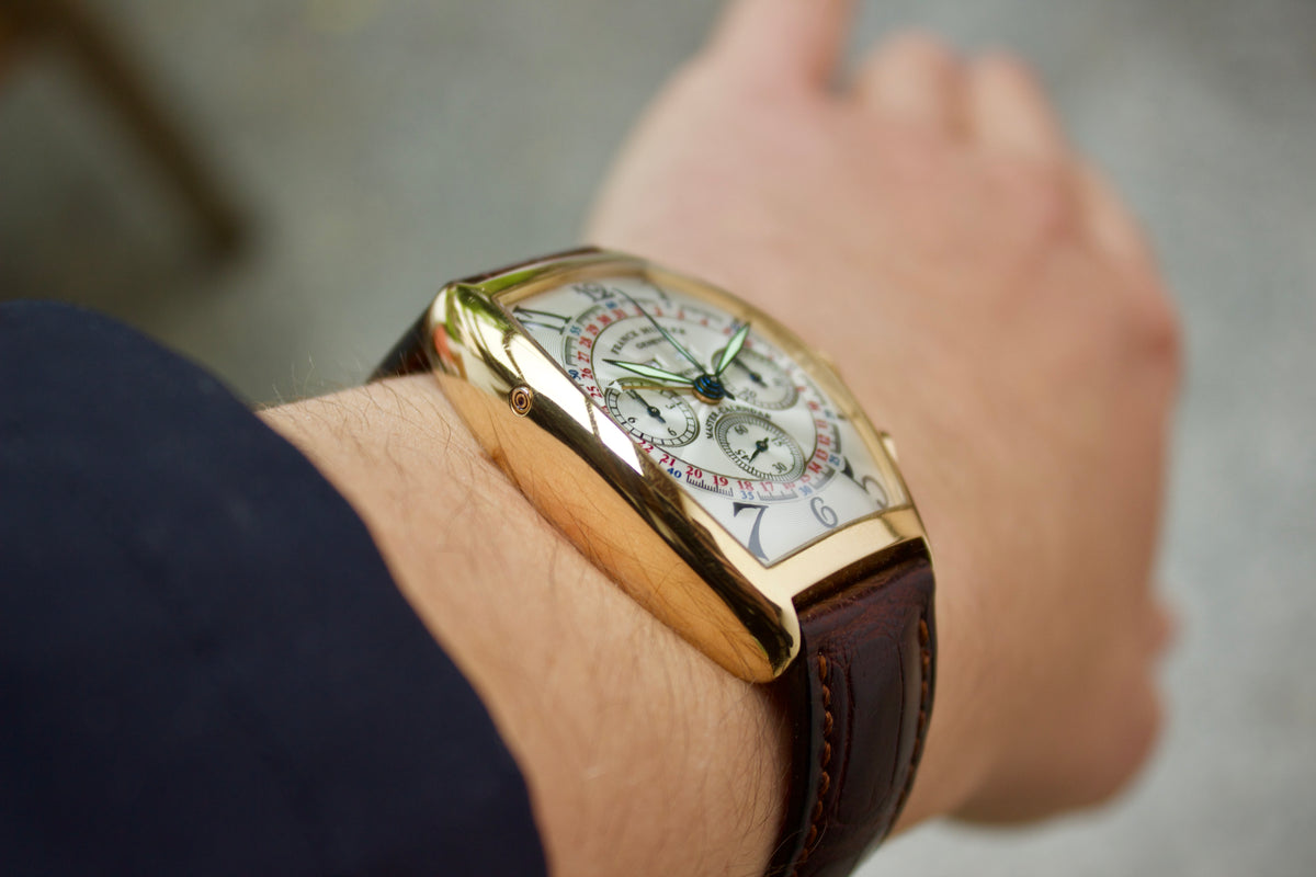 Franck Muller 6850 Magnum Triple Calendar Chronograph 18k