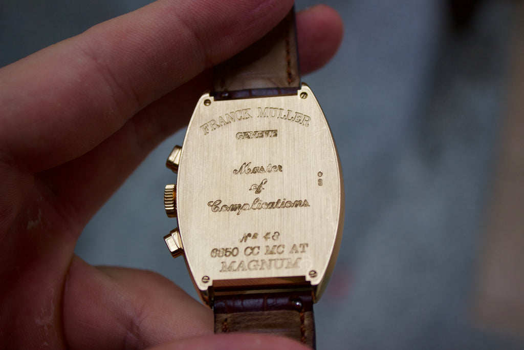Franck Muller 6850 Magnum Triple Calendar Chronograph 18k