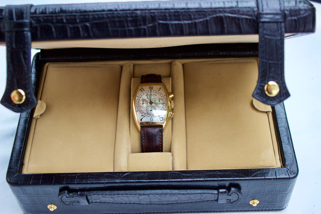 Franck Muller 6850 Magnum Triple Calendar Chronograph 18k