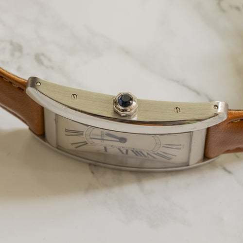 Cartier Tank Américaine Ref. 1736 — White Gold incl. 18k folding clasp
