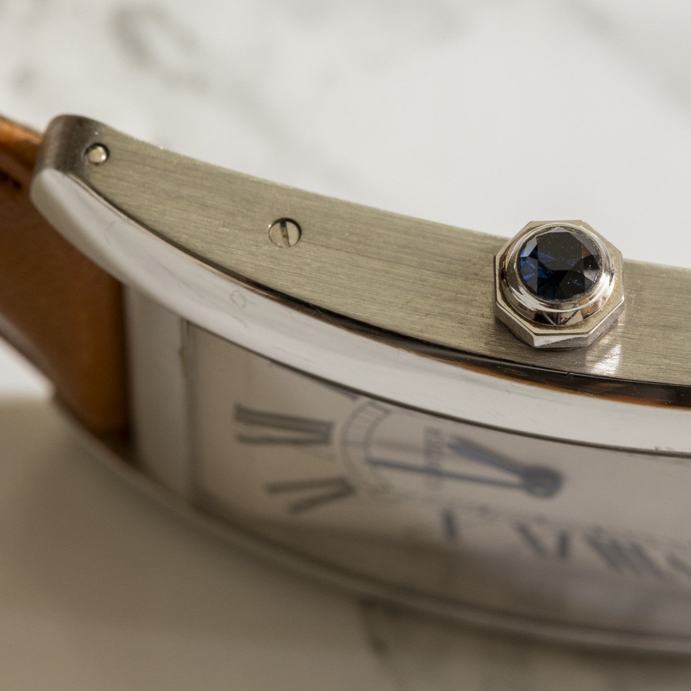 Cartier Tank Américaine Ref. 1736 — White Gold incl. 18k folding clasp