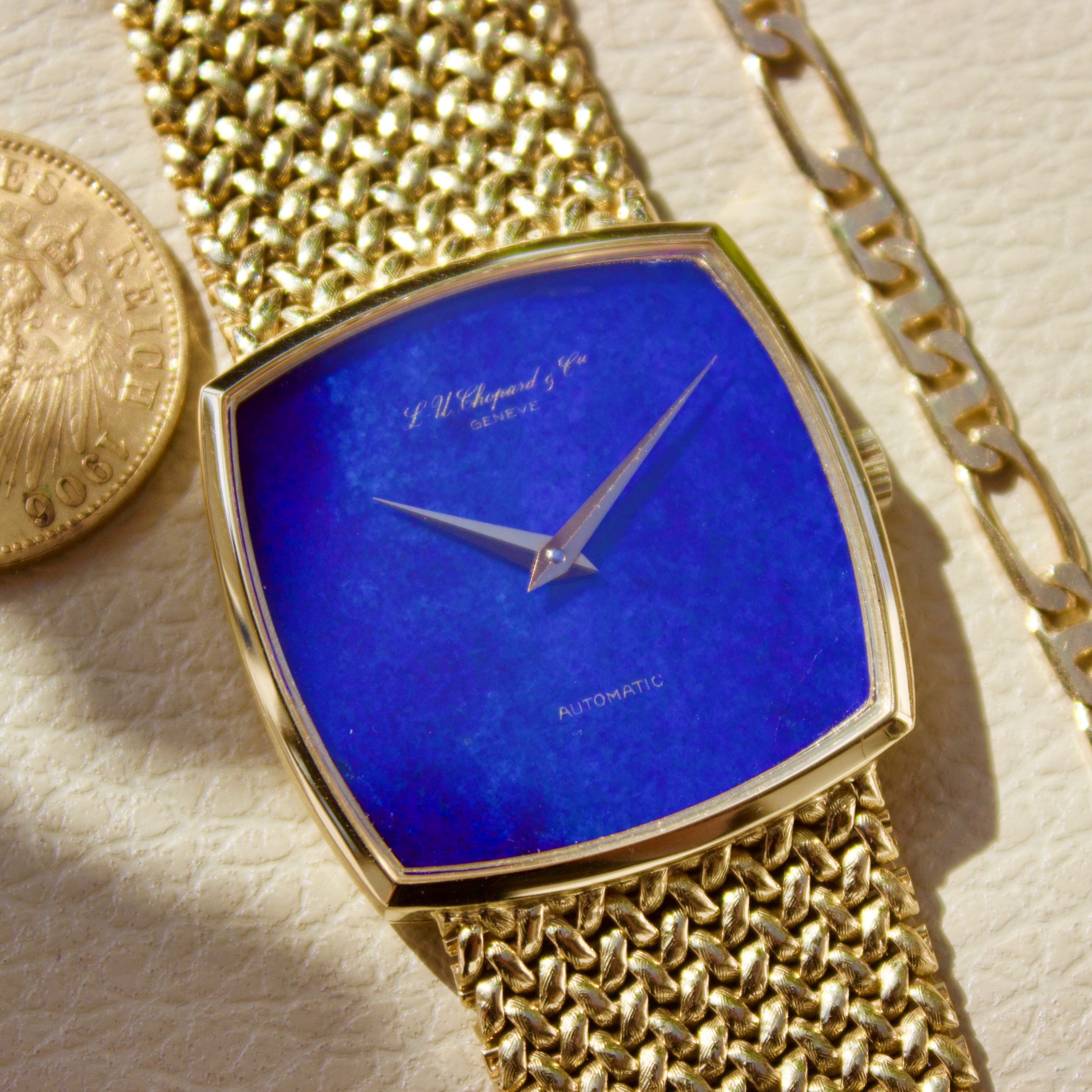 Chopard LUC - 18k Yellow Gold with Lapis dial